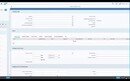 Purchase order form showing general data, items, delivery, and invoice details.