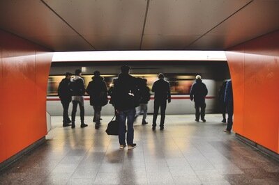 public sector ERP - crowds at station