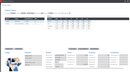 Infor Fashion matrix showing clothing styles, sizes, quantities, prices, and availability.