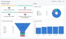Acumatica ERP's production manager dashboard featuring production orders, project status and work queues